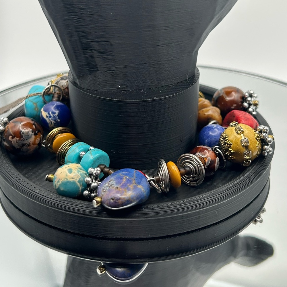 Zevar Treska Boho Beaded Charm Bracelet 
(232)